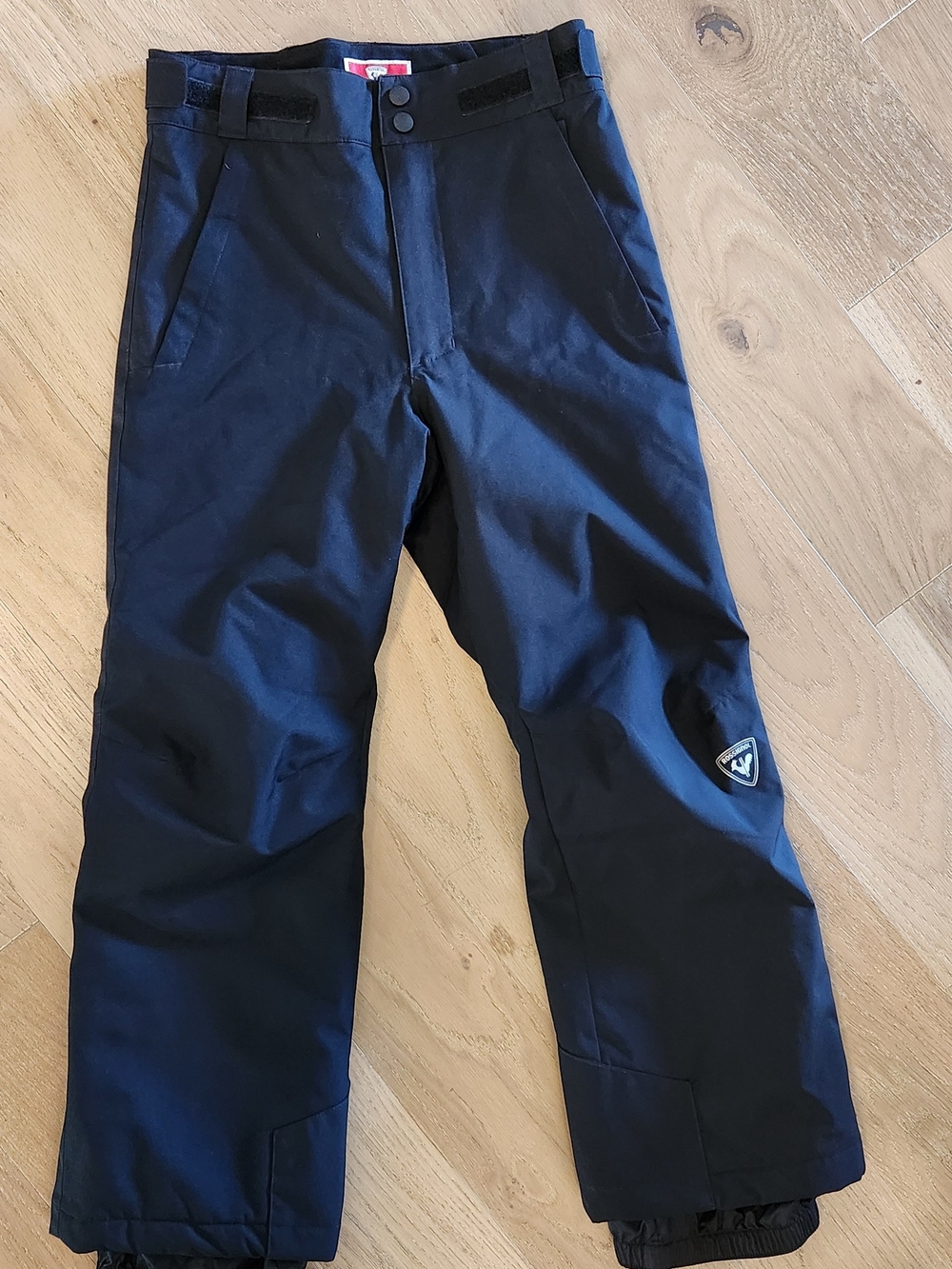 Rossignol Youth Unisex Ski Pants Size 10 Black Waterproof Snow Pants EUC